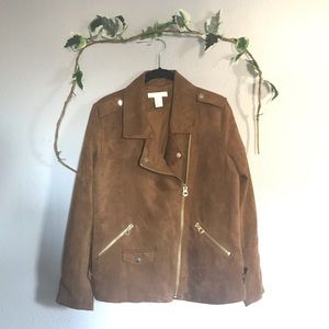 H&M Brown Suede Jacket